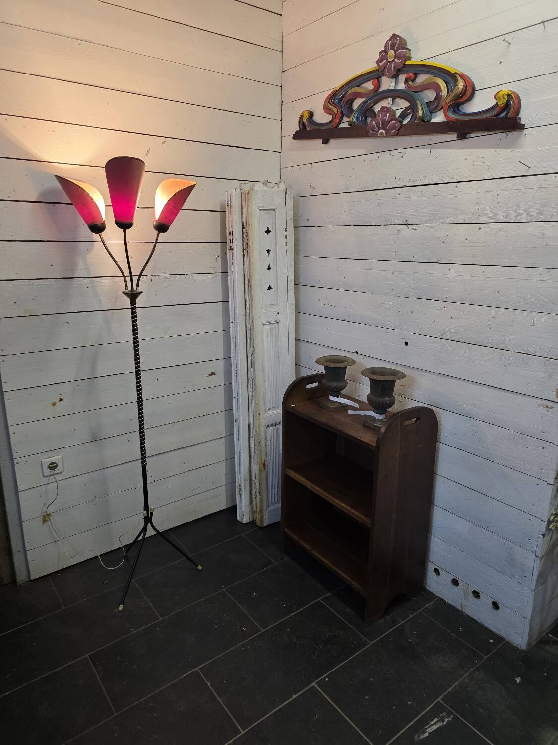 1960s tripod floor lamp