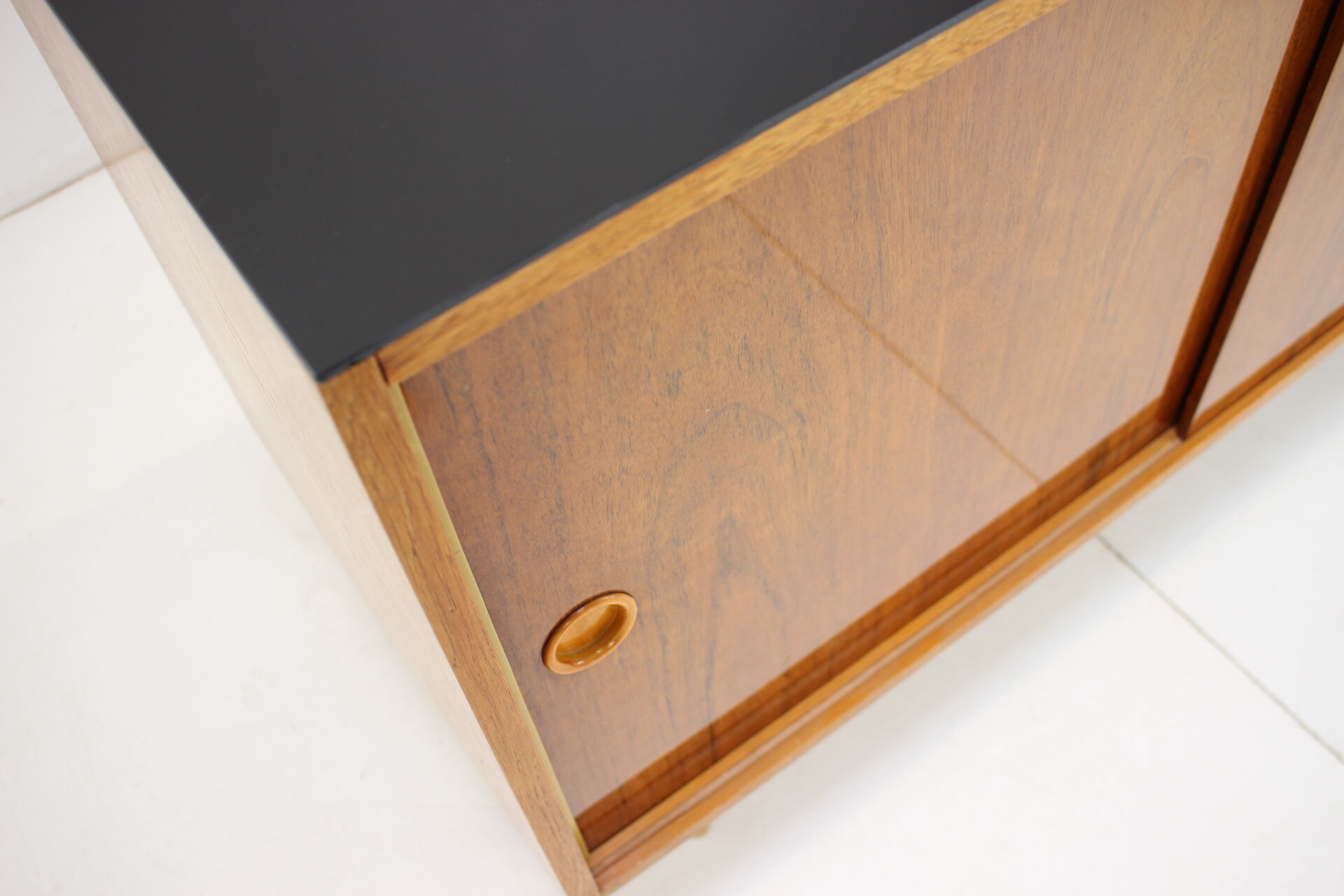 Mid-century upcycled cabinet on high gloss, 1960's