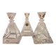Trio RCR crystal perfume bottles