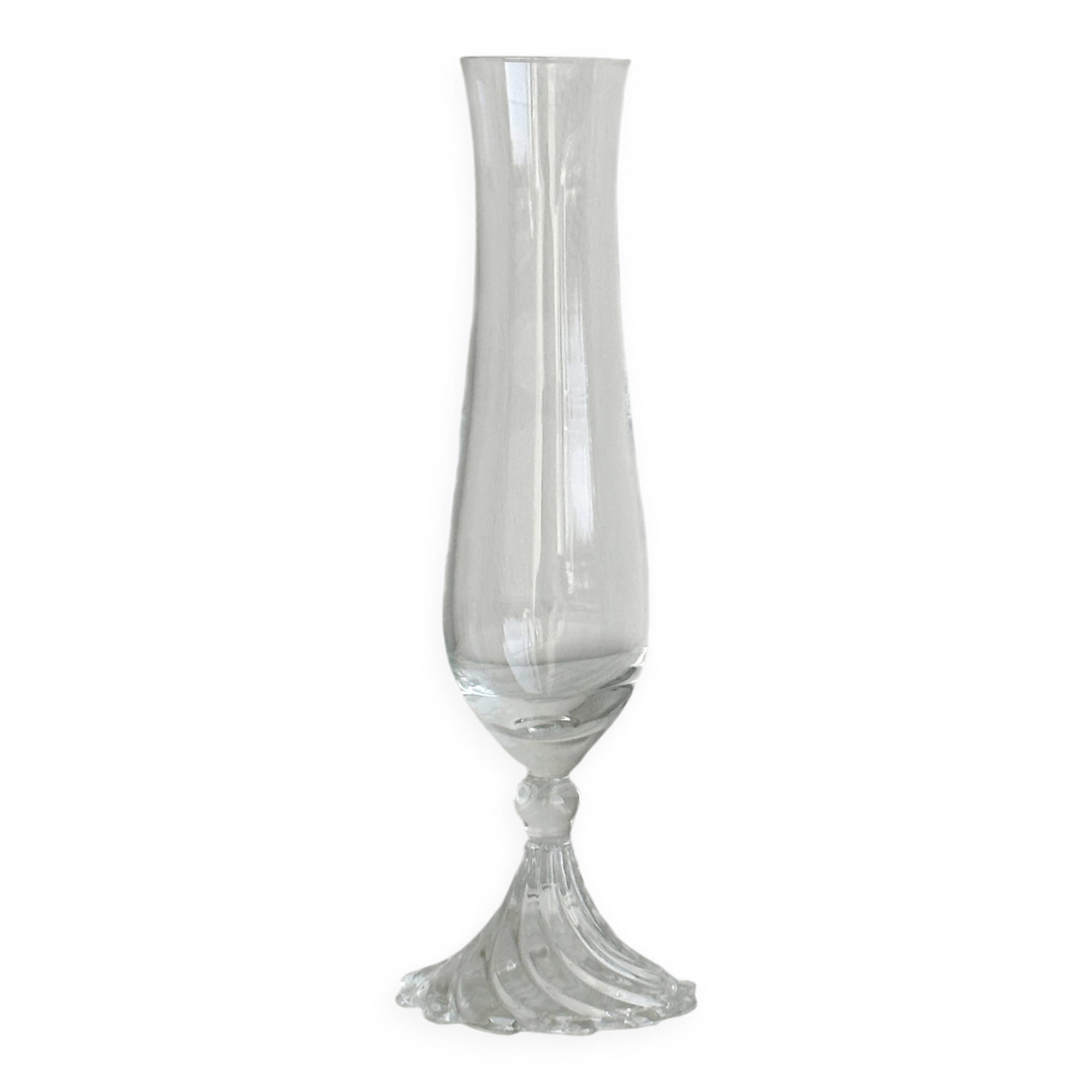 Fine glass soliflore vase