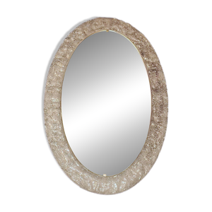 Miroir mural ovale illuminé