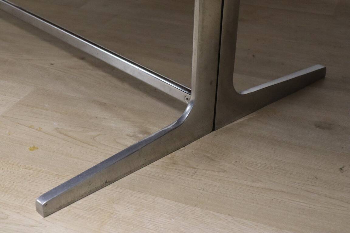 Vintage desk by George Nelson in wood and aluminum, 1960s