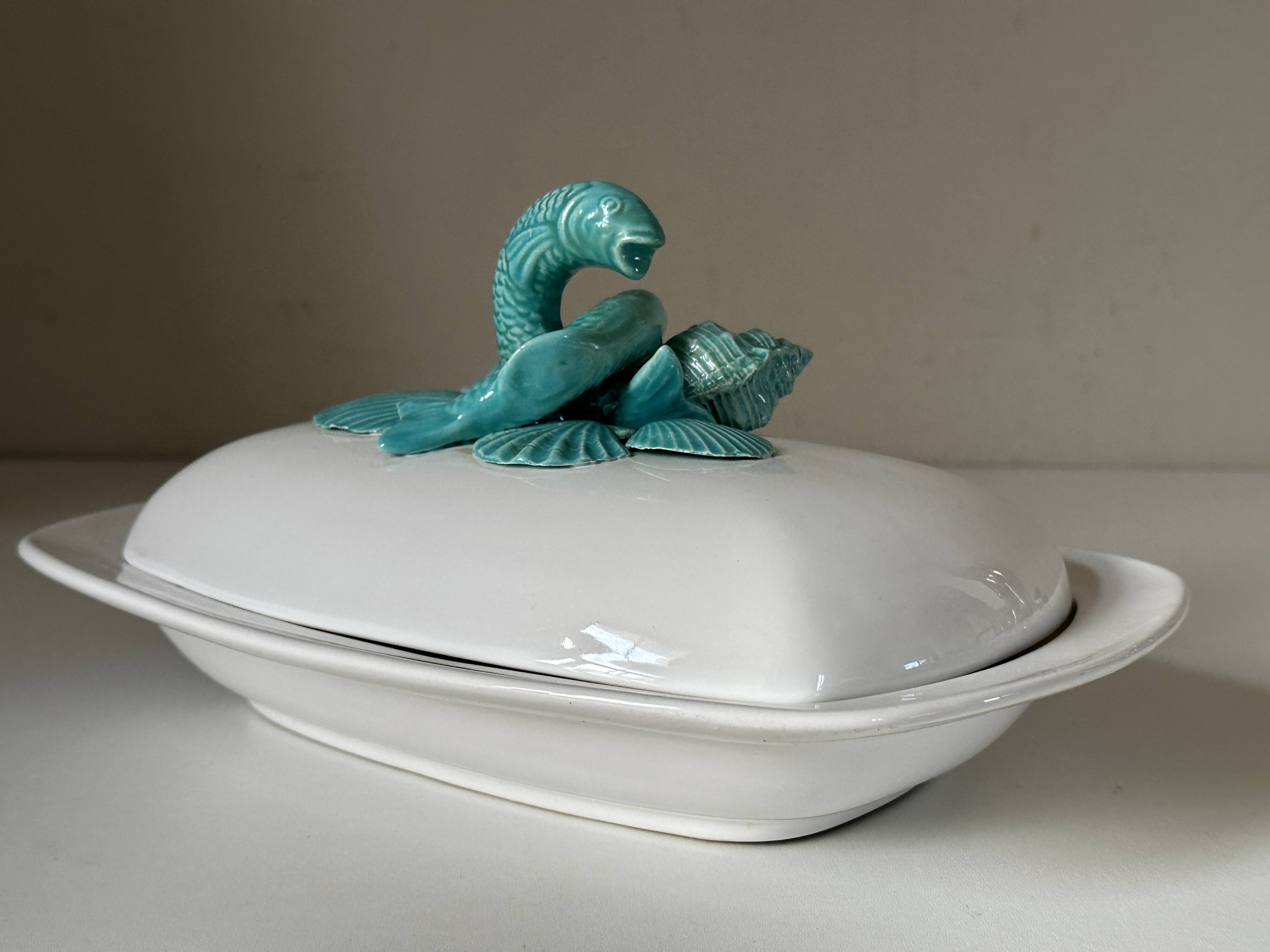 Vintage signed fish dish from the 60s and 70s