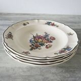 Grande Ancienne Assiette Creuse en Faïence Villeroy & Boch - 1562 - Tulipe