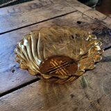 60s amber glass cup