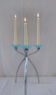 Chandelier chrome et bleu seventies