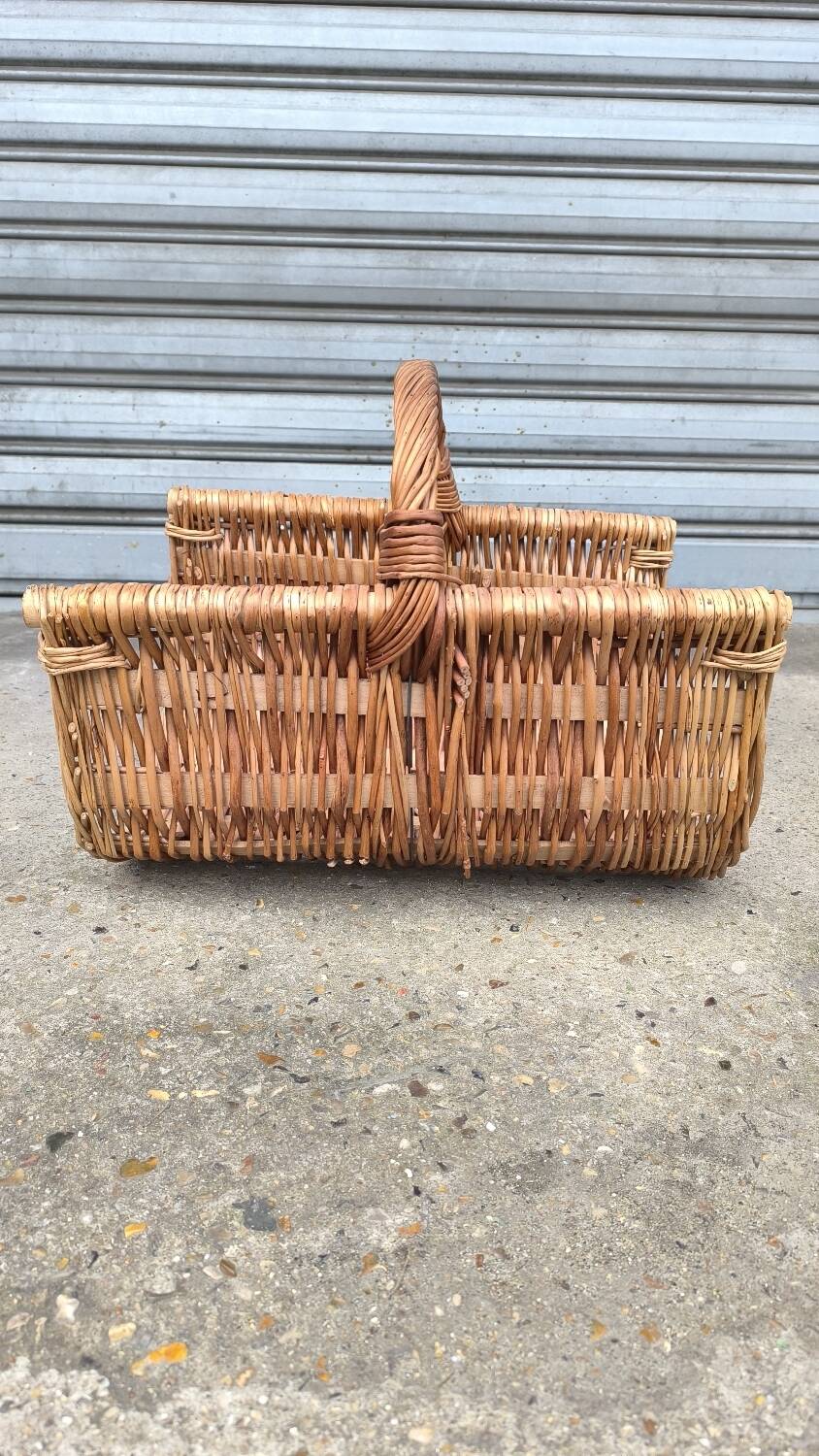 Wicker log basket 1970