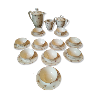 Tea service café art deco Limoges 1925