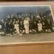 Ancienne photographie de mariage avec un militaire mariés
