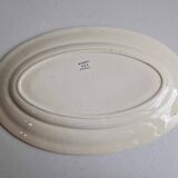 Large long iron earth dish, Salins R&A Mignon model, early 20th century