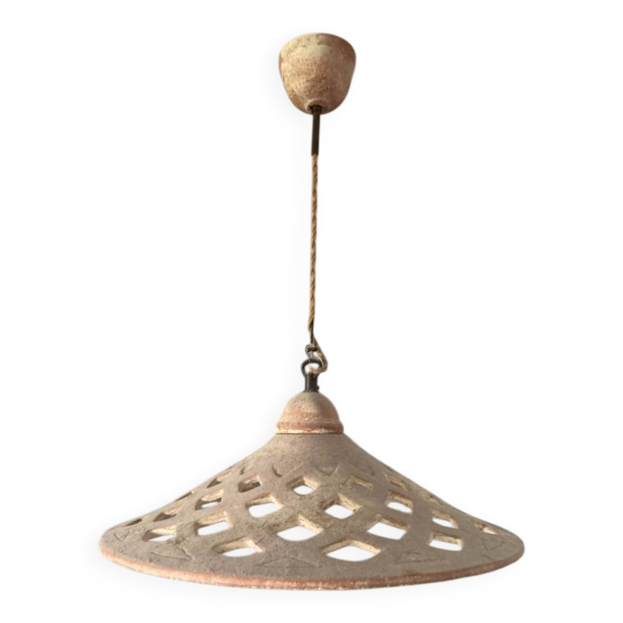 Terracotta light fixture