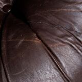 Pair of leather armchairs mod. panarea lev&lev 70s vintage modern