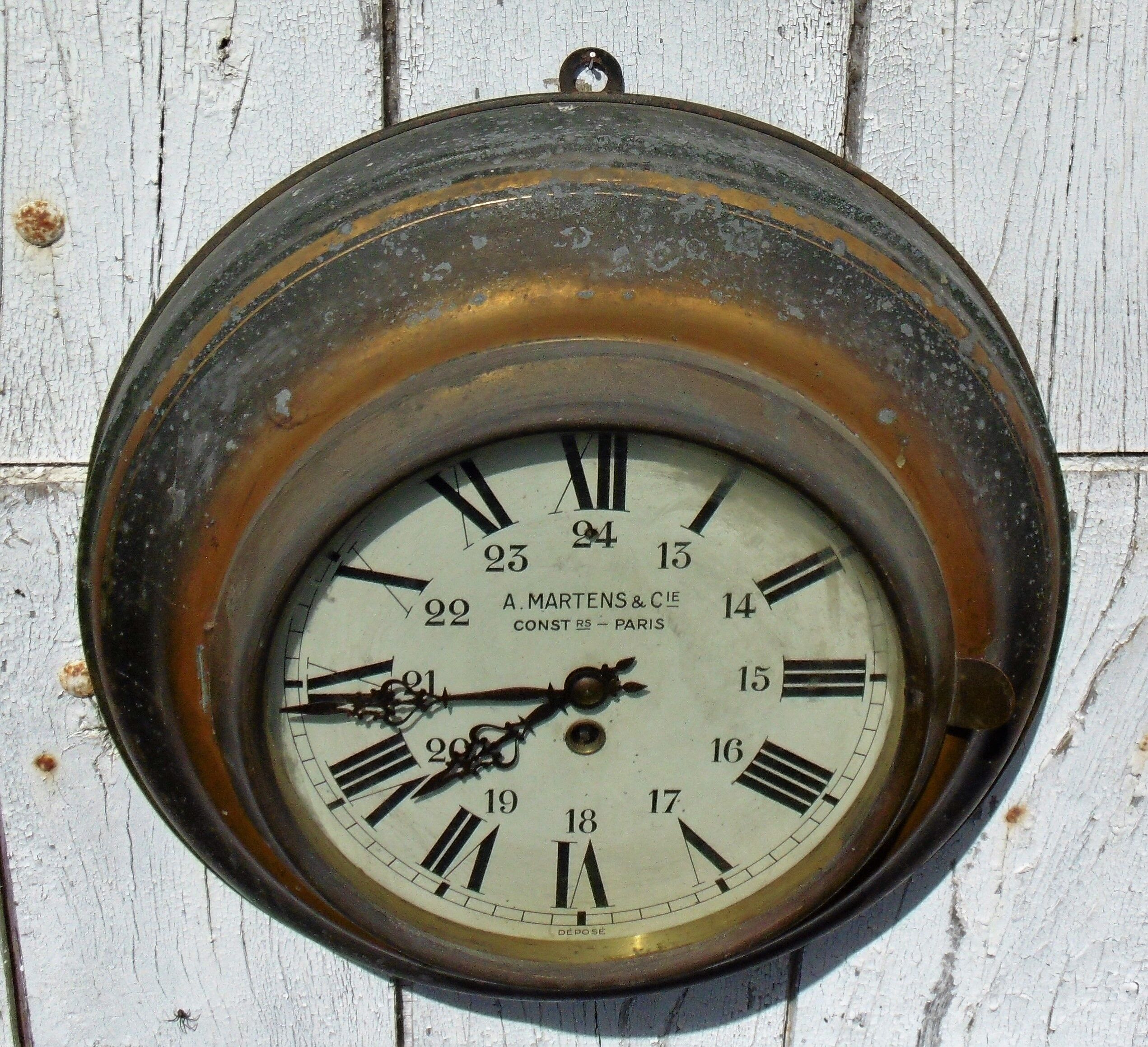 Station or administration clock early xxth a. martens & cie functional