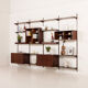 Kai Kristiansen rosewood wall unit with 2 lamps for FM Mobler, Denmark 1960s
