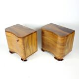 Art Deco Bedside Tables By Jindřich Halabala For Up Závody, 1930s