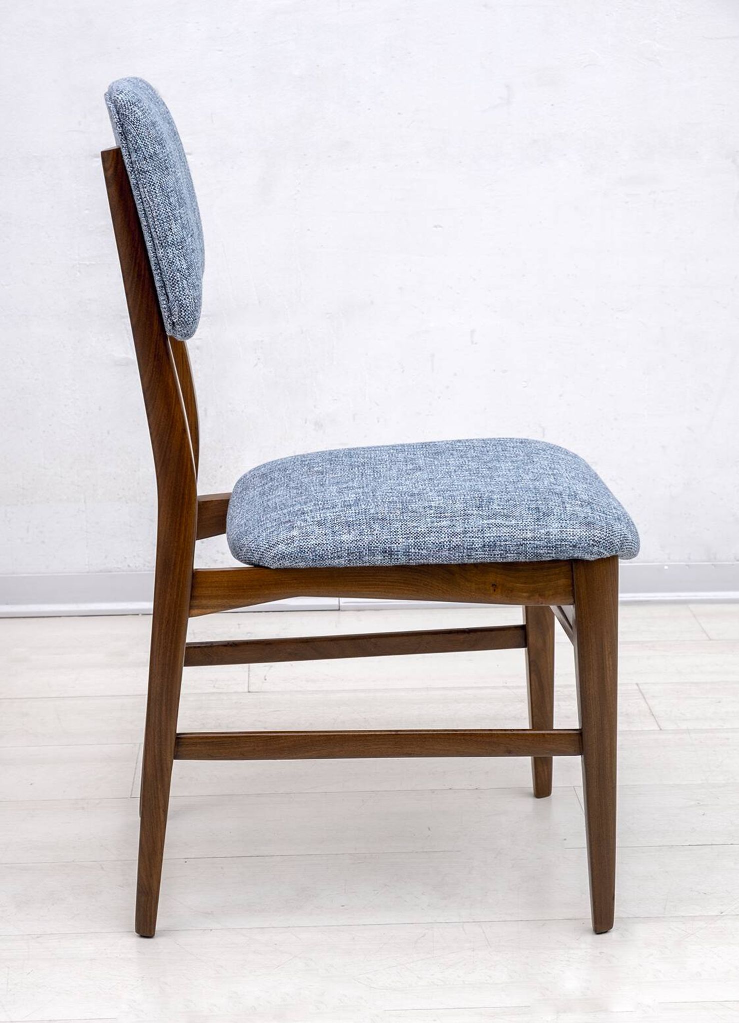 Six of Edmondo Palutari for Dassi Mid-Century Italian Teak Dining Chairs,50