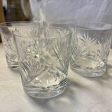 Ensemble de 4 verres à whisky gravés