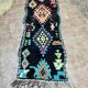 Vintage Berber Boucherouite hallway runner: Moroccan rug