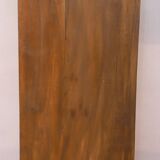 Burmese teak shelf with 8 compartments and original ecru patina