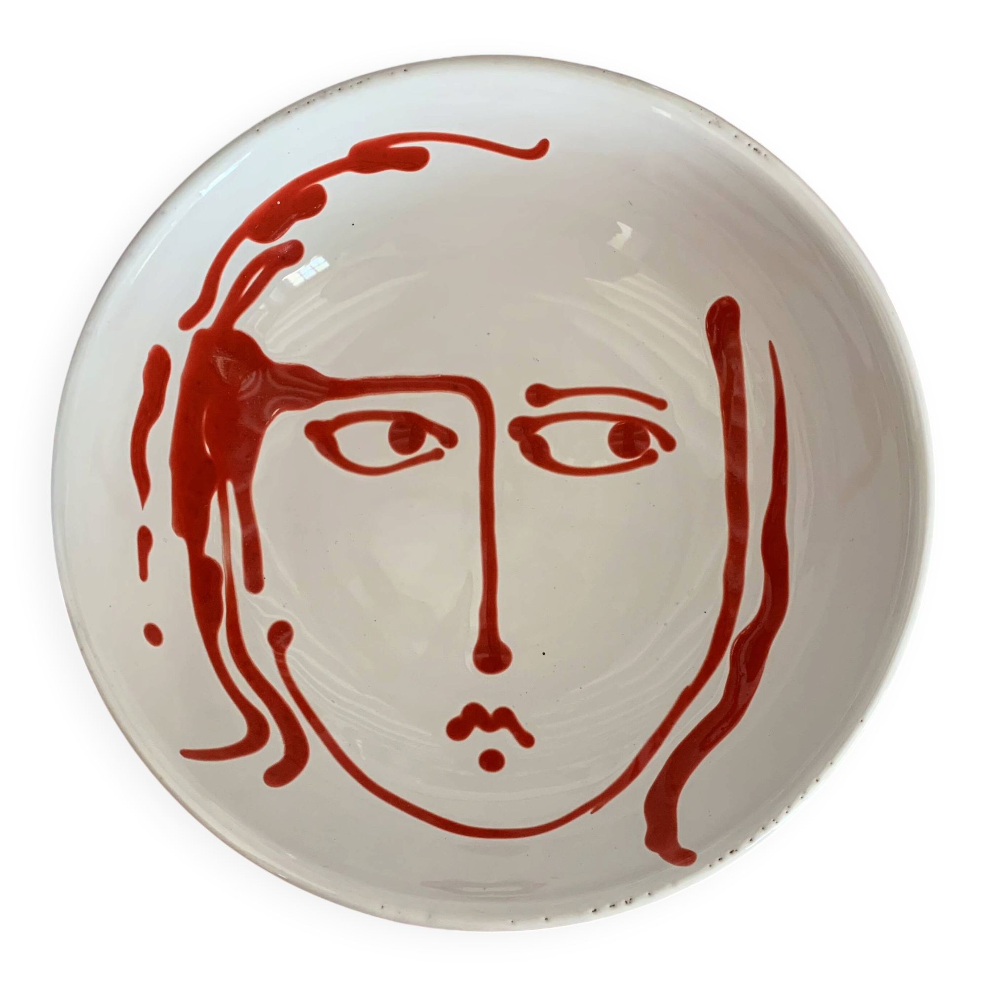 Salad bowl or deep dish, handmade. Nicola Fasano.