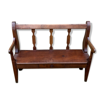 Provençal french radassié old bench