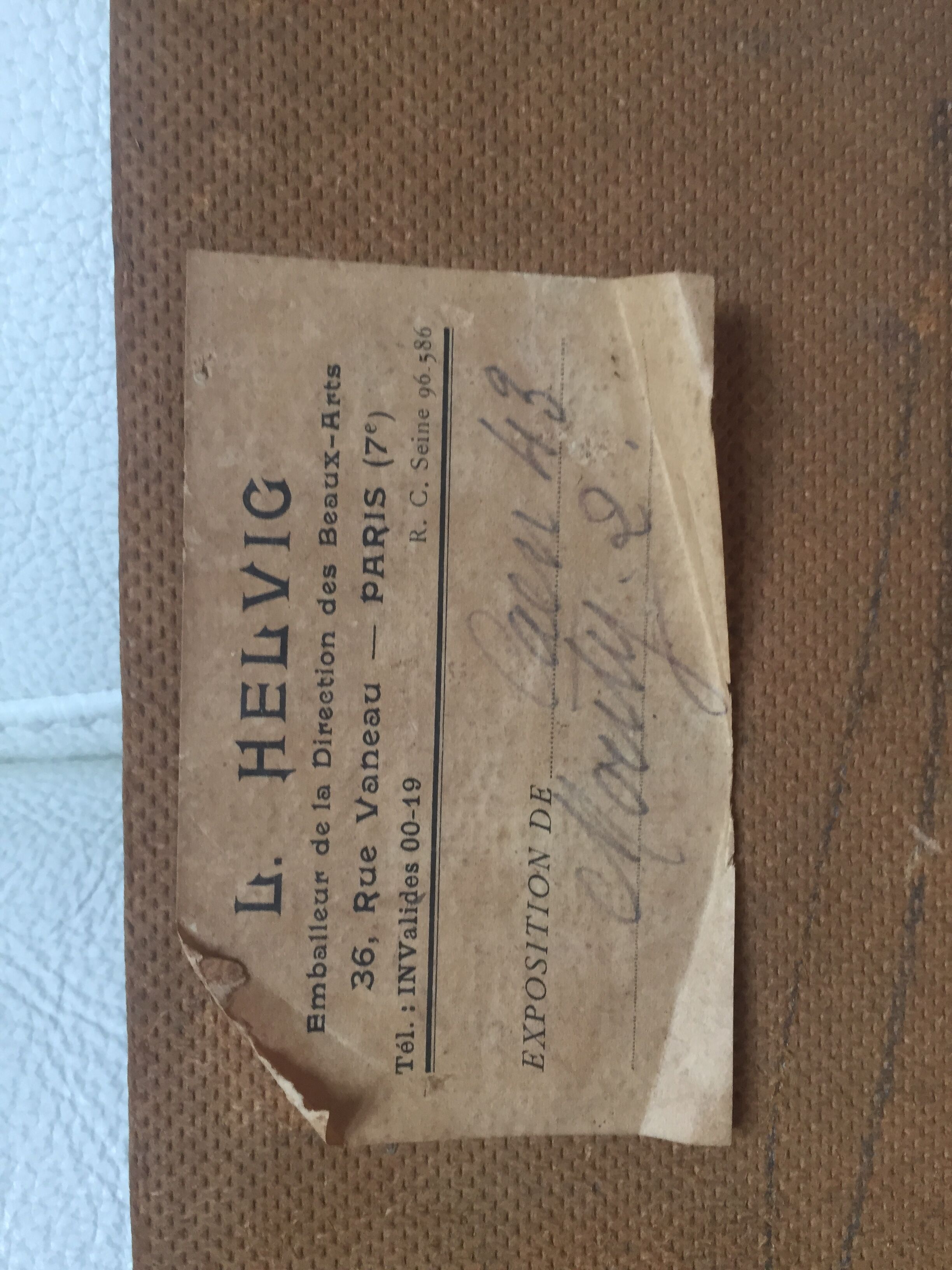 Painting on cardboard by Gustave Mouty (1870-1956) - Moulin de Giverny