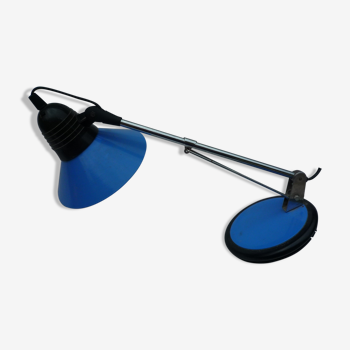 Blue metal articulated desk lamp Aluminor 60/70