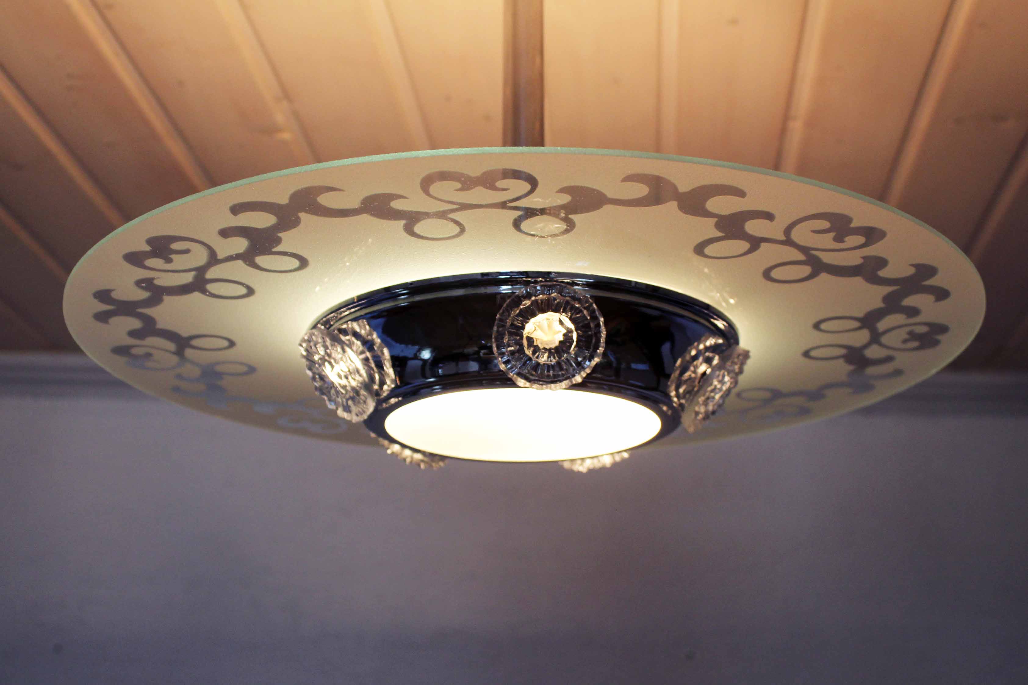 Art deco chandelier 1930s