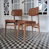 Scandinavian style chairs and wood