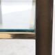 Brass and glass design console table, 1970s