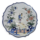 Ceramic dish with Chinese decorations