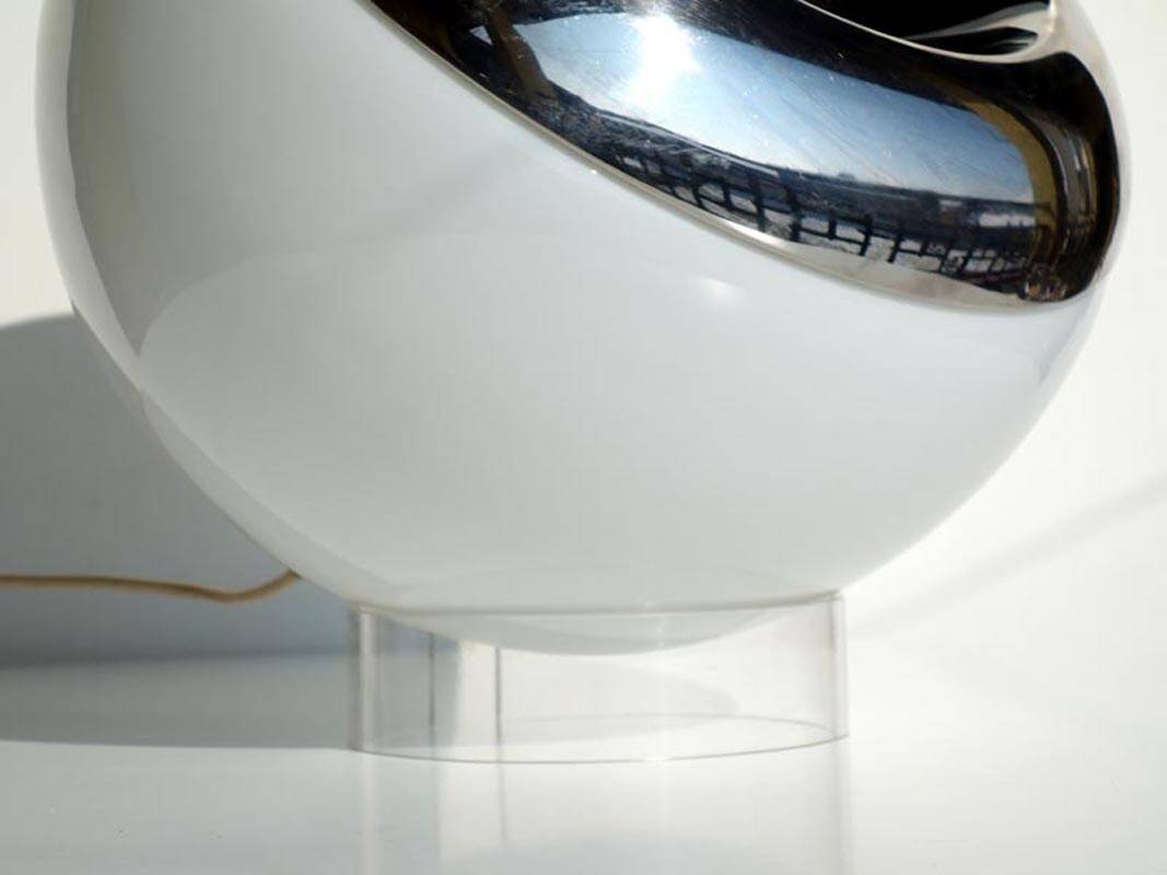 1960s Reggiani De Martini Falcon Fois Italian Design Space Age Glass Table