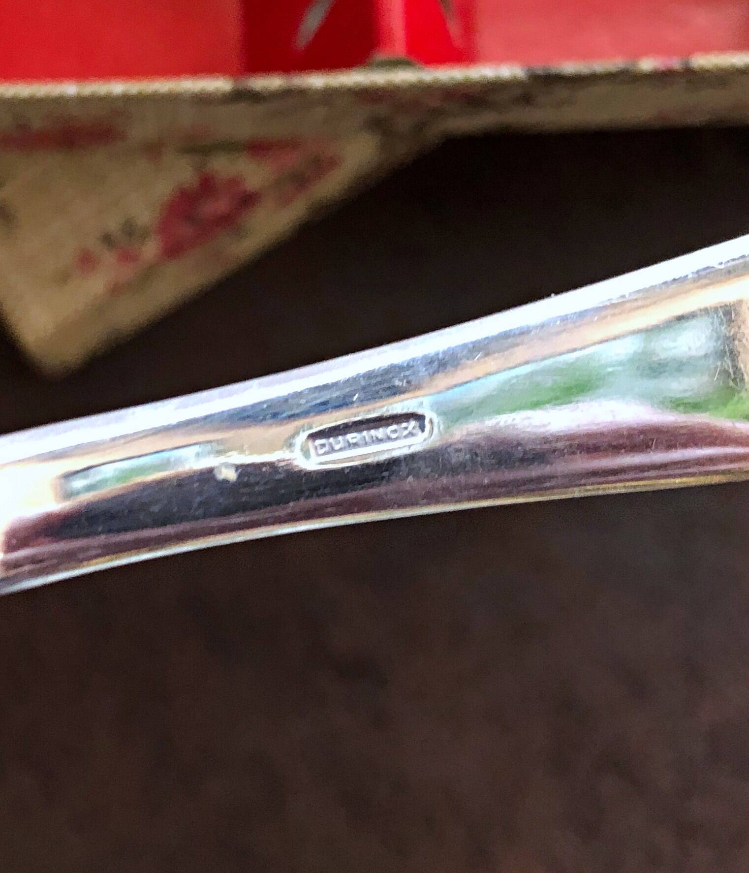 Box of 6 vintage dessert or cake forks