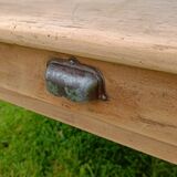 Raw wood coffee table