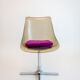 Couple de chaises tulipe en plexiglas