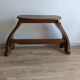 Old church organ bench in Art Nouveau style made of solid oak.