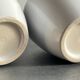 Pair of White Ceramic Candle Holders