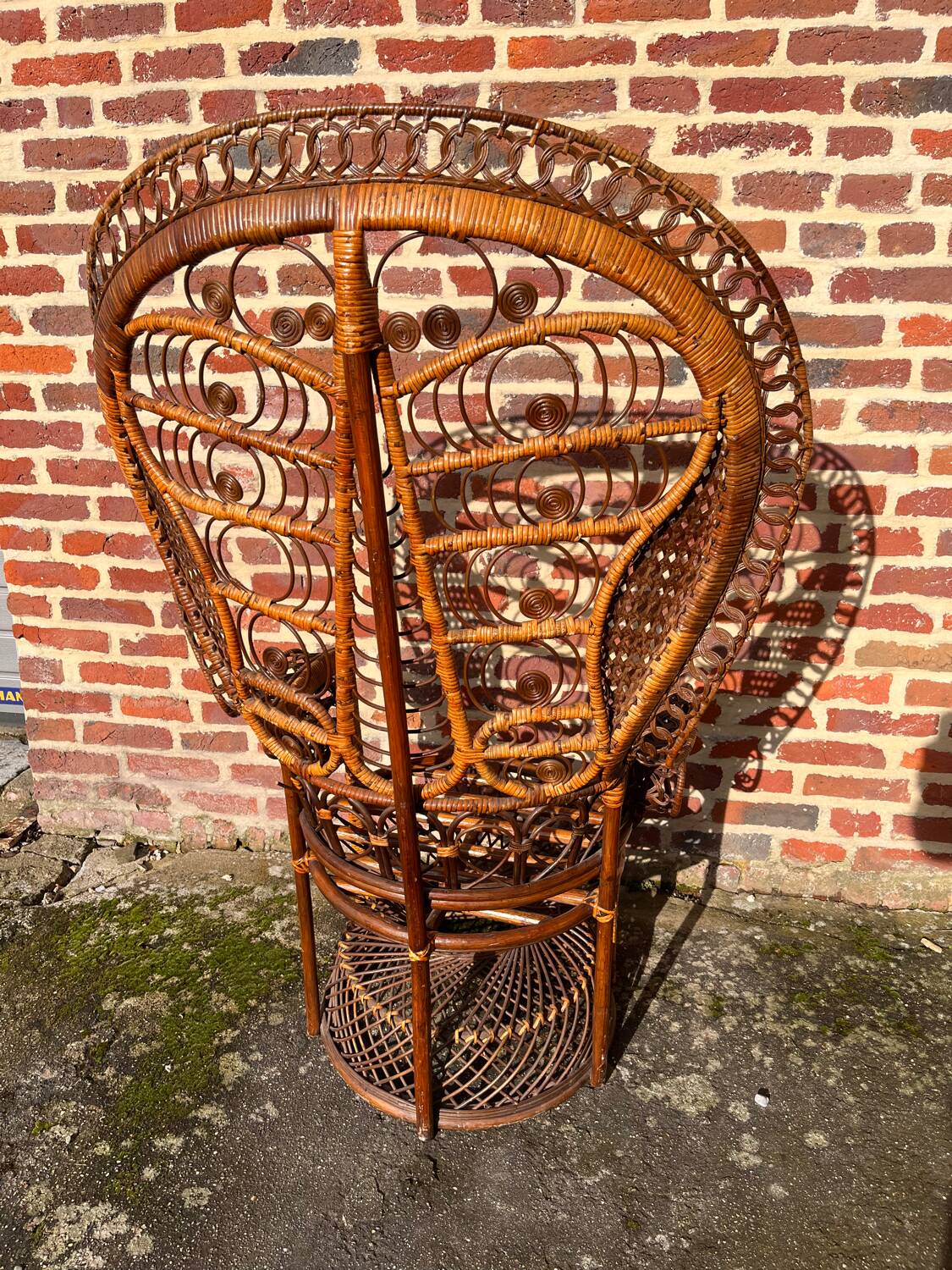 Emmanuelle rattan armchair