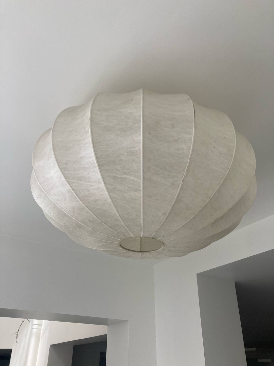 Lampe à suspension moderne du milieu du siècle Achille Castiglioni, Italie, 1960