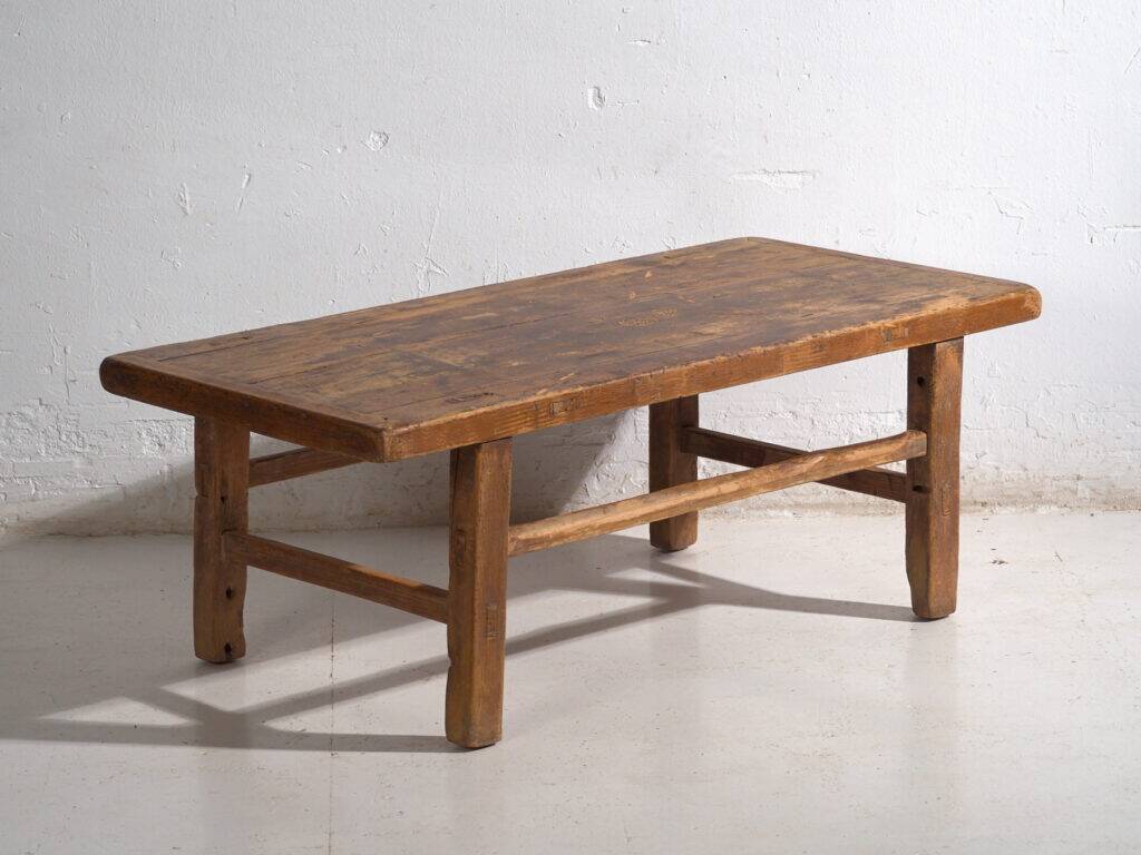 Antique pine coffee table – China, circa 1920