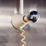 Magnetic steel two-light wall lamp 1970s