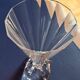 9 crystal d'arques wine glasses pyramid model designer Jacques Durand 80s