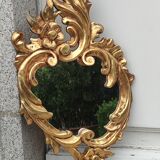 Old gilded mirror Louis XV style
