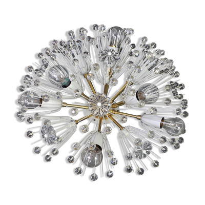 Lustre étoile en laiton par Emil Stejnar, Autriche, années 1960