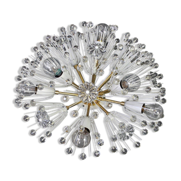 Lustre étoile en laiton par Emil Stejnar, Autriche, années 1960