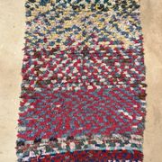 Tapis Berbère Boucherouite coloré - 99 x 160 cm