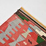 Tapis Kilim tribal tissé à la main 5x7, 155x232Cm