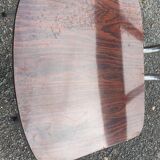 1 chaise formica marron veiné