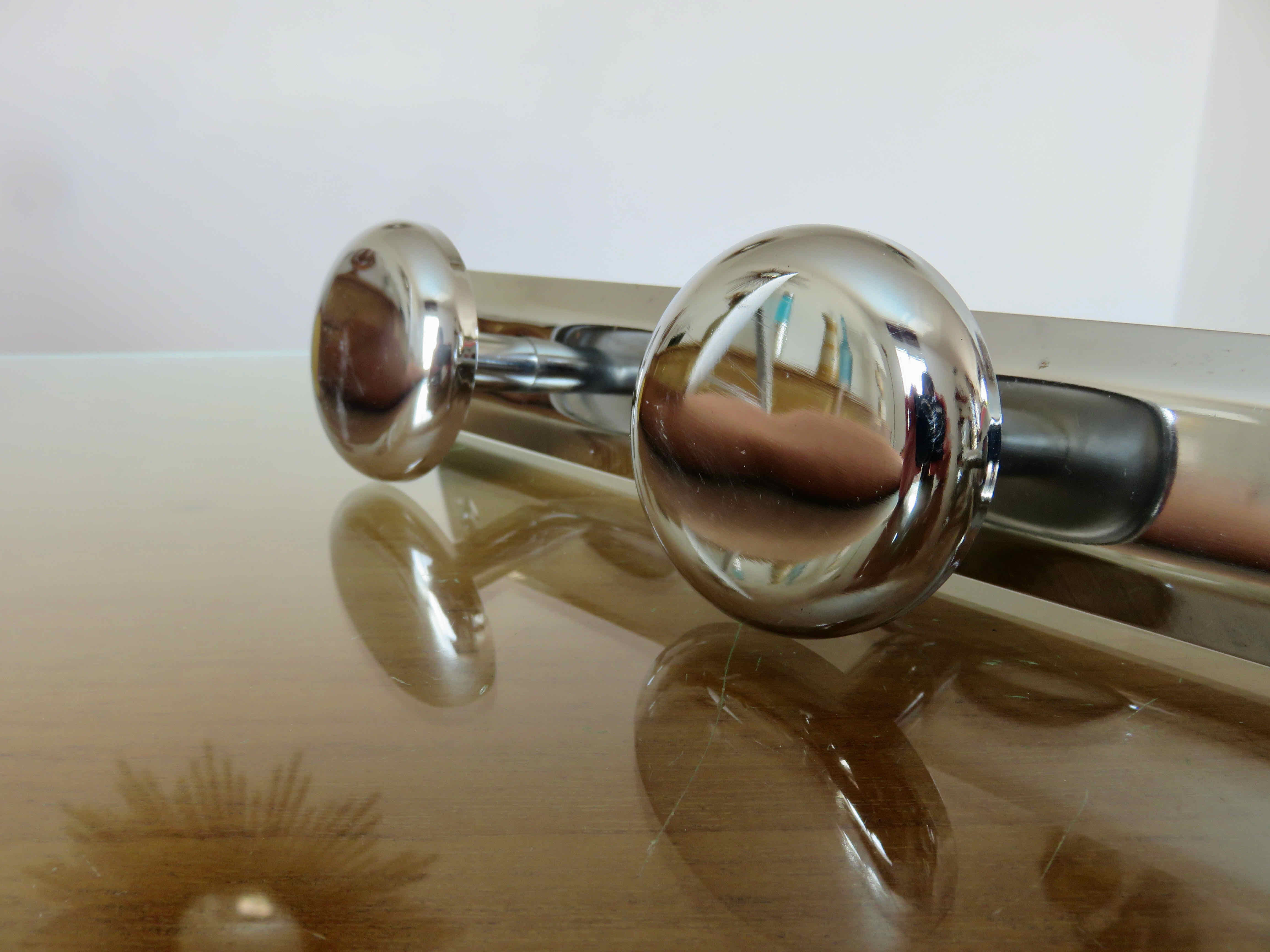 Coat rack in chromed metal 1970