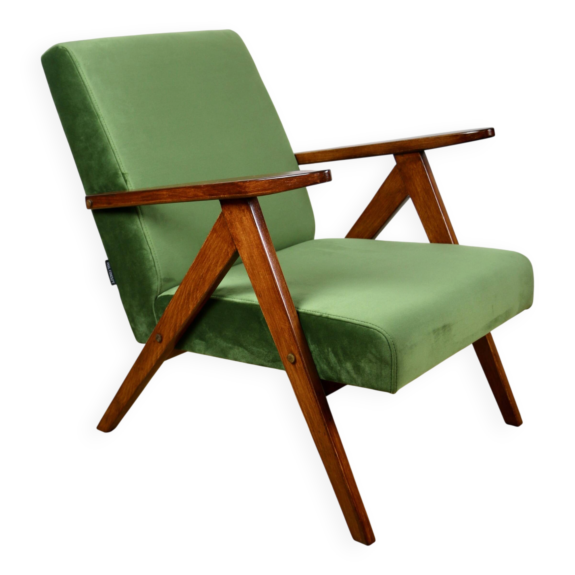 B-310 VAR armchair sea green olive velvet
